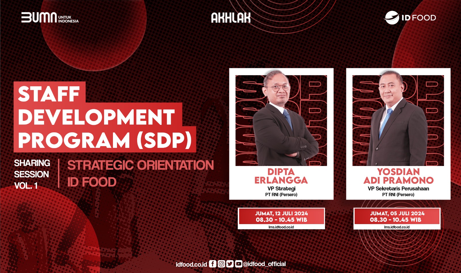 Staff Development Program (SDP) - Strategic Orientation ID FOOD Batch 1