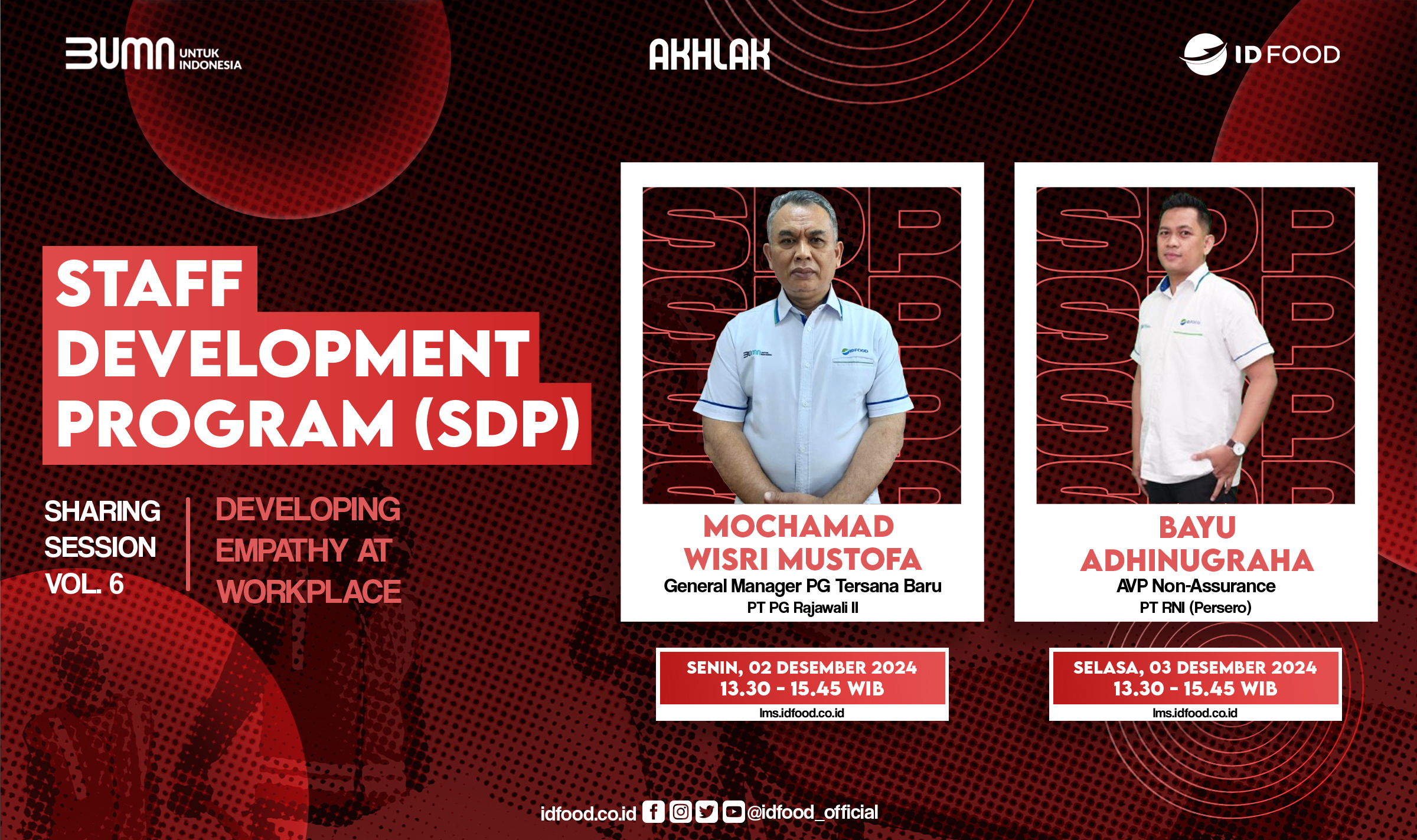 Staff Development Program (SDP) Vol. 6 Batch 1